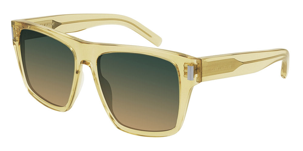 Saint Laurent® SL 424 - Brown / Green Sunglasses