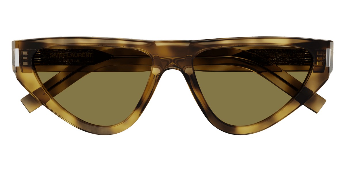 Saint Laurent® SL 468 - Havana / Yellow Sunglasses