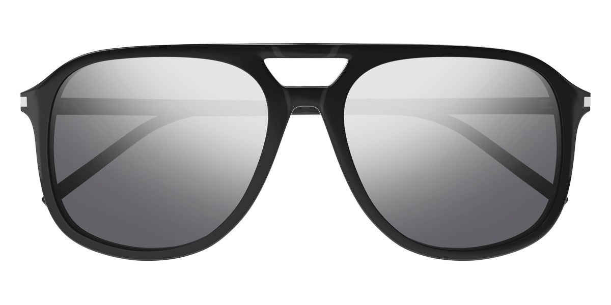 Saint Laurent® SL 476 - Black / Silver Mirrored Sunglasses