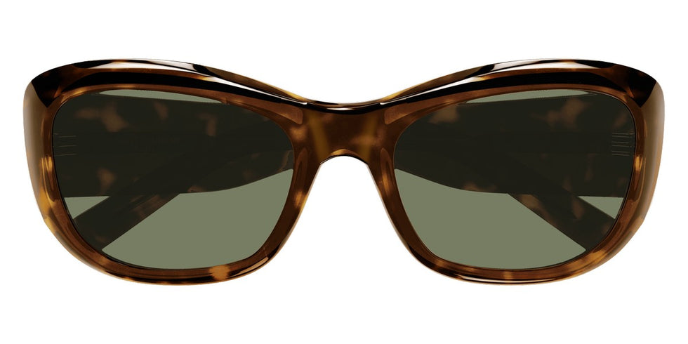 Saint Laurent® SL 498 - Havana / Green Sunglasses