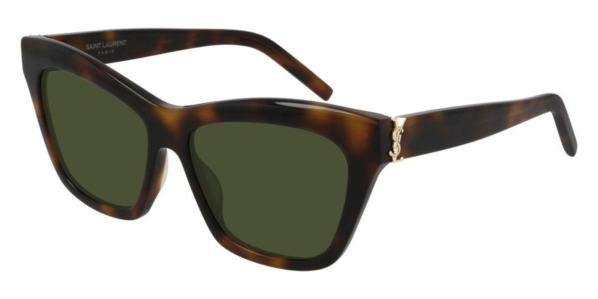 Saint Laurent® SL M79 - Havana / Green Sunglasses