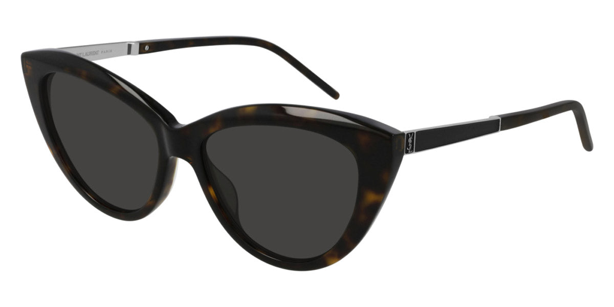Saint Laurent® SL M81 - Havana / Silver / Gray Sunglasses