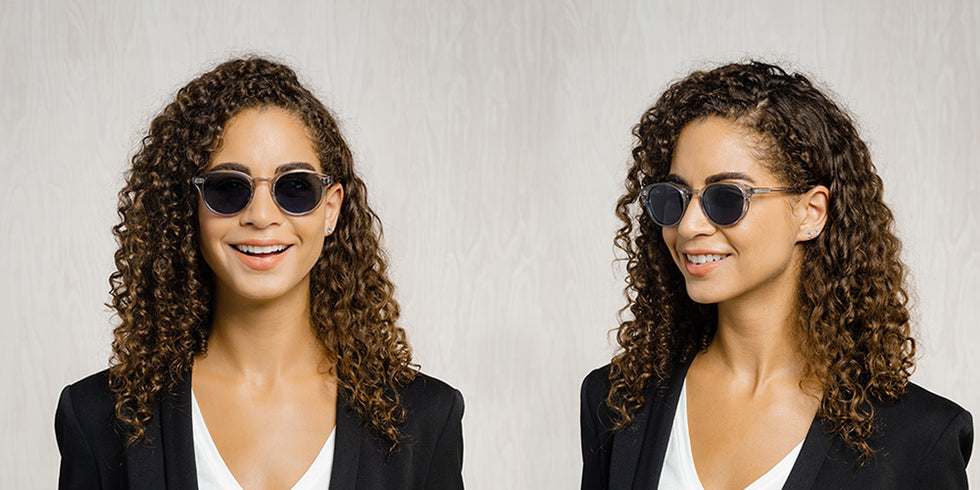 SALT.® SPENCER SAL SPENCER 001 48 - Smoke Grey/Polarized Glass Denim Lens Sunglasses