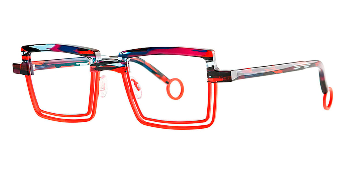 Theo® Spinner TH SPINNER 013 46 - Blue/Red Ecail+Fluo Red Eyeglasses