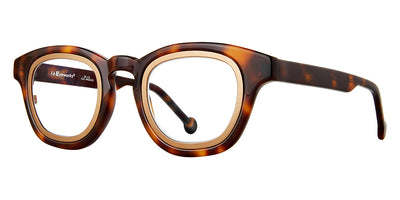 L.A.Eyeworks® SQUIRREL  LA SQUIRREL 1026506 42 - Tennessee Tortoise with Bronze Insert Eyeglasses