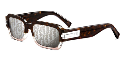 Dior® DiorBlackSuit XL S1I  - Brown tortoiseshell-effect, crystal and pink 