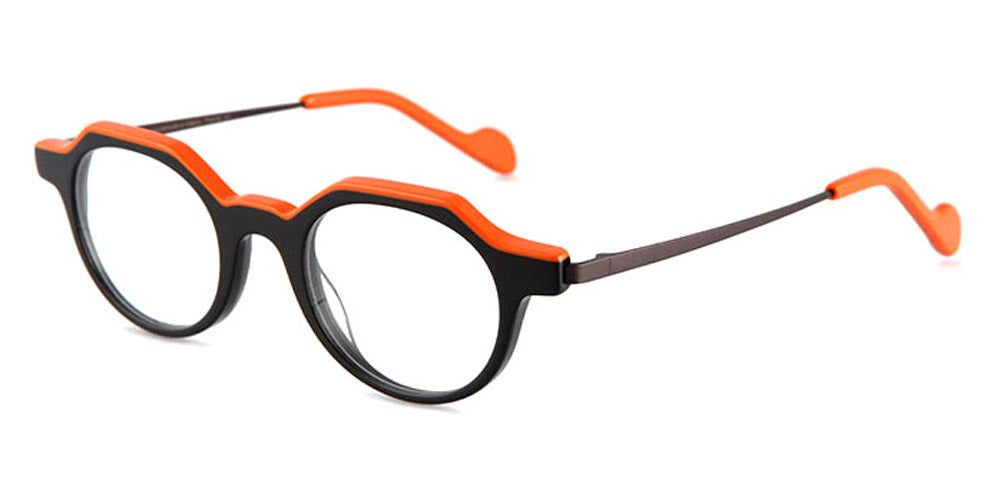 NaoNed® Tenu NAO Tenu 18028 43 - Translucent Dark Grey and Vintage Orange /  Dark Grey Eyeglasses