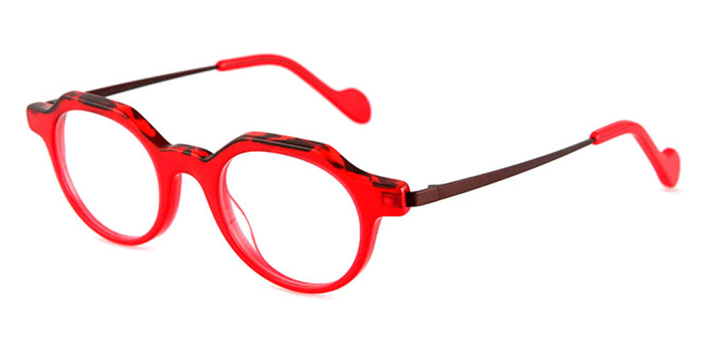 NaoNed® Tenu NAO Tenu 20029 43 - Translucent Red and Brown Tortoiseshell / Burgundy Eyeglasses