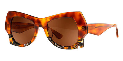 Theo® Kara TH KARA 008 50 - Ecru Black Sunglasses