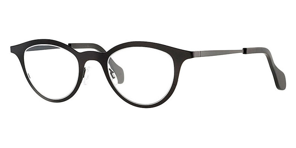 Theo® Mille+21 TH MILLE 21 005 46 - Black Matte Eyeglasses