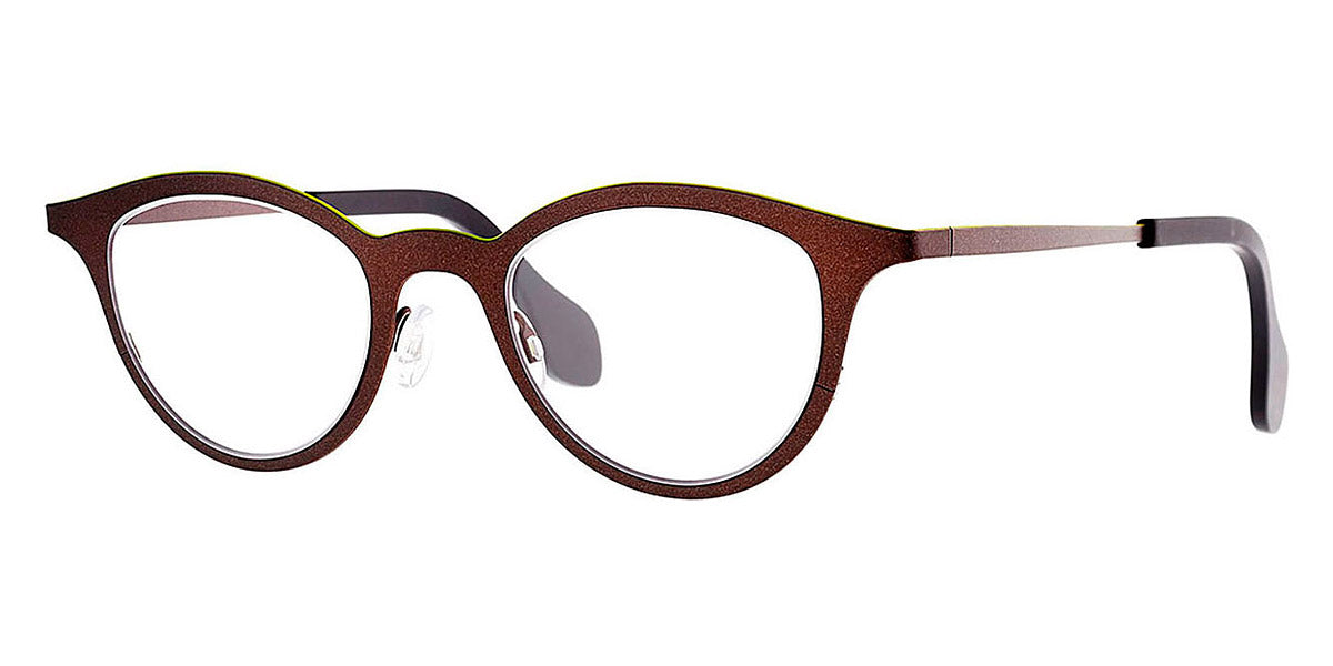 Theo® Mille+21 TH MILLE 21 394 46 - Brown/Yellow Eyeglasses