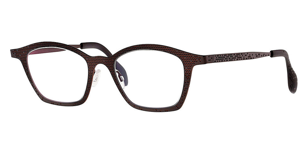 Theo® Mille+62 TH MILLE 62 371 48 - Black/Brown Eyeglasses