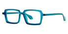 Theo® Mille+86 TH MILLE 86 009 50 - Transparent Petrol Blue Eyeglasses