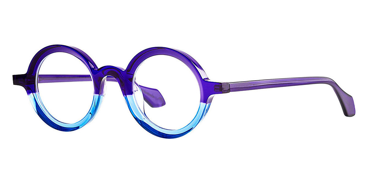 Theo® Mille+88 TH MILLE 88 024 44 - Transparent Orchid+Transparent Smurf Blue Eyeglasses