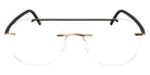 Silhouette® The Wave LV THE WAVE LV 7630 - 7530 Gold / Black Eyeglasses
