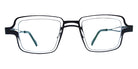 Theo® Dakhla TH DAKHLA MATTE BLACK 43 - Black Eyeglasses