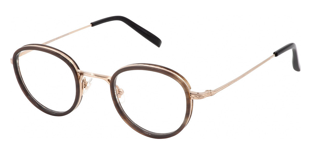 Gold & Wood® TITAN 03 G&W TITAN 03 21 46 - 21 - Champagne Gold/Brown Horn Eyeglasses