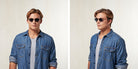 SALT.® TORRES SAL TORRES 002 49 - Black Sand/Antique Silver/CR39 Denim Gradient Sunglasses