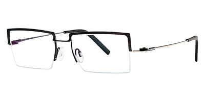 Theo® Vitelotte TH VITELOTTE 229 52 - Black/Silver Eyeglasses