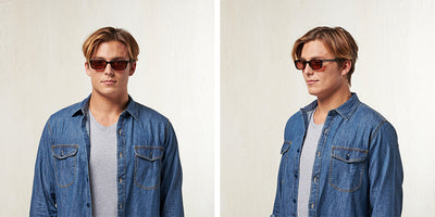 SALT.® WALKER SAL WALKER 001 54 - Black/Glass Crimson Sunglasses