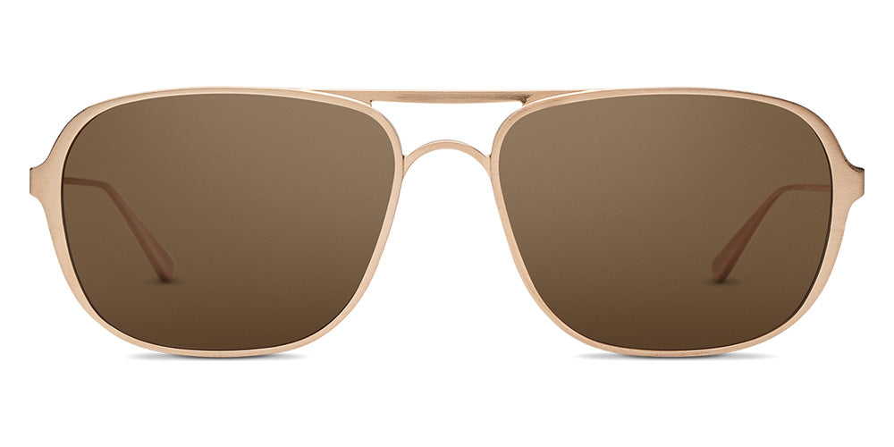SALT.® YEAGER SAL YEAGER 002 60 - Brushed Honey Gold/CR39 Deep Brown Sunglasses