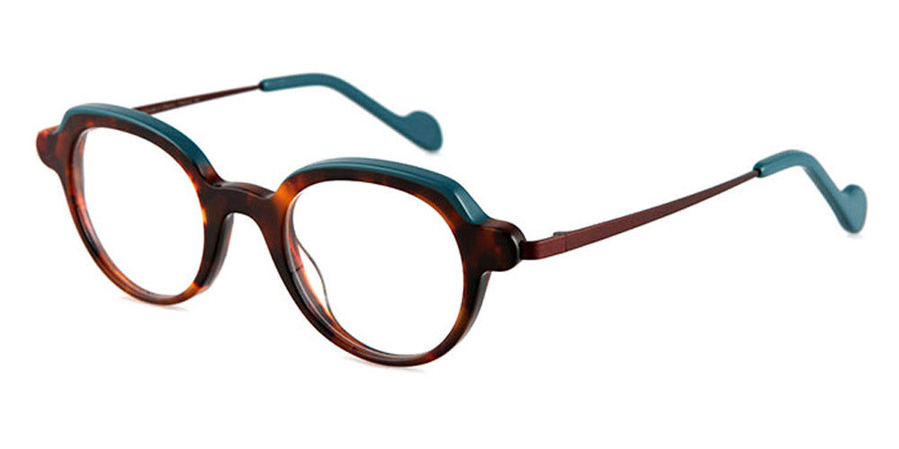 NaoNed® Yeodi NAO Yeodi 20003 43 - Brown Tortoiseshell and Peacock Blue / Chocolate Brown Eyeglasses