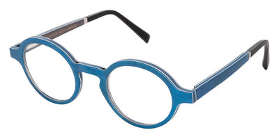 Gold & Wood® ZAO G&W ZAO 42 45 - 42 - Radica Blue Madrona/Electric Blue Birch/Grey Oak Eyeglasses